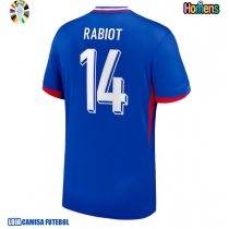 Camisa de Futebol França Adrien Rabiot #14 Equipamento Principal Europeu 2024 Manga Curta